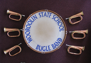 Bugle Band instruments drums and bugles